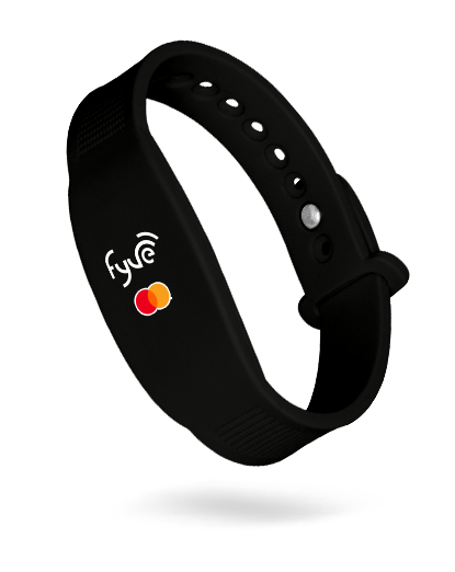 Bracelet noir sans contact Fyve